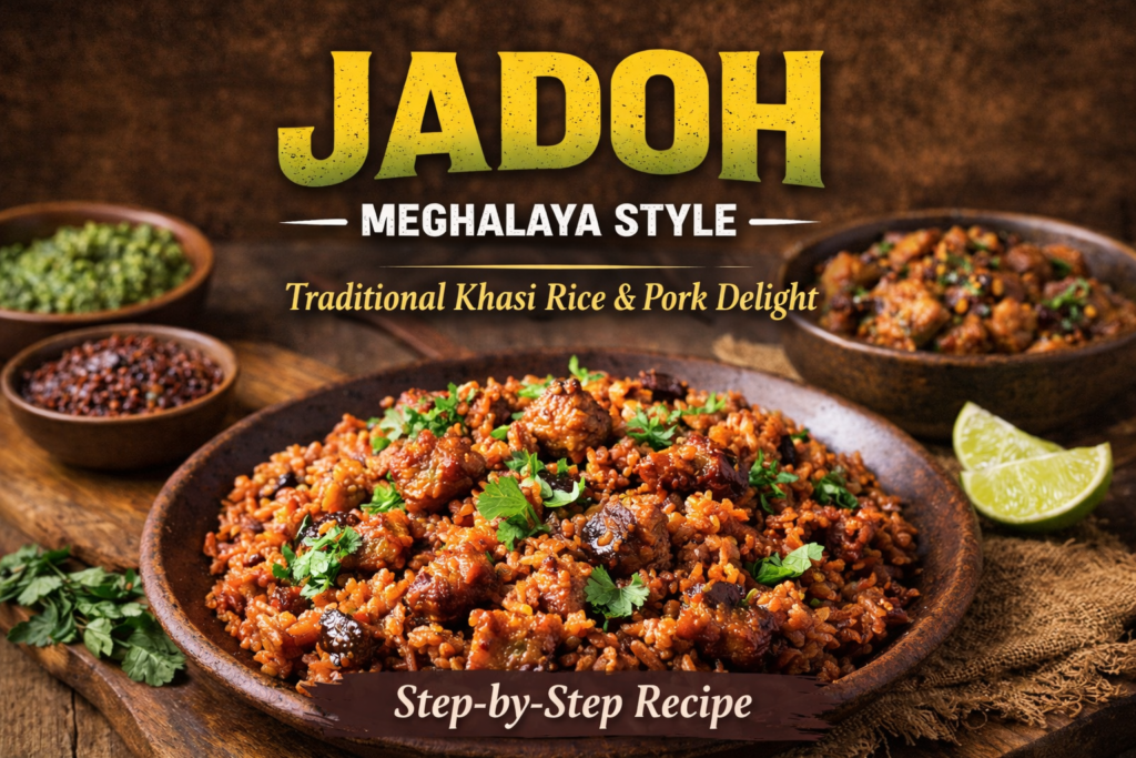 Jadoh (Meghalaya Style) – Traditional Famous Khasi Rice & Meat Recipe 2026